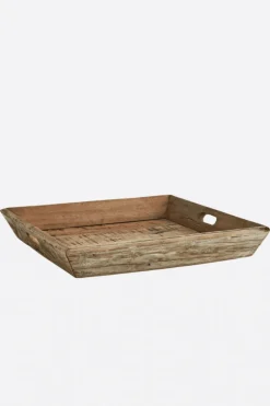 Bandeja Cuadrada Madera Reciclada - The Nook Store