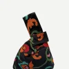 Bolso Asa Algodón Bordado Flores Multicolor - The Nook Store