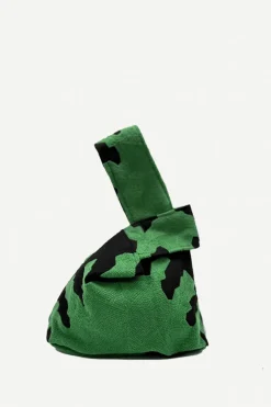 Bolso Asa Algodón Bordado Azteca Verde Claro - The Nook Store