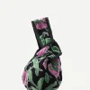 Bolso Asa Flores Negro - The Nook Store