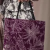 Bolso Shopper Cheetah Morado - The Nook Store