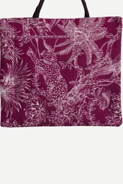 Bolso Shopper Cheetah Morado - The Nook Store