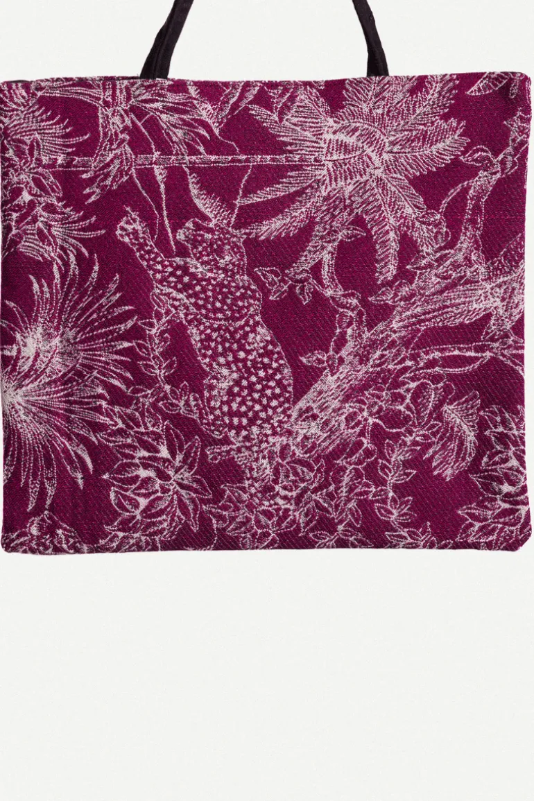 Bolso Shopper Cheetah Morado - The Nook Store