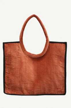 Bolso Shopper Terciopelo Teja - The Nook Store