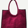Bolso Shopper Terciopelo Fucsia - The Nook Store