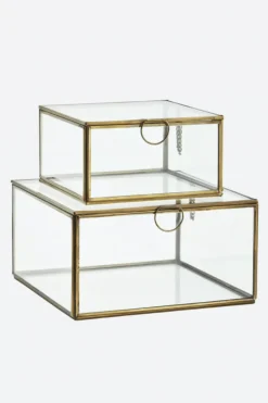 Cajas Cristal Cuadradas Grandes - The Nook Store