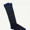 Calcetin caña alta R38 rayas Marino - Gris - The Nook Store