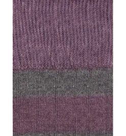 Calcetin caña alta R04 rayas Viola - Antracita - The Nook Store