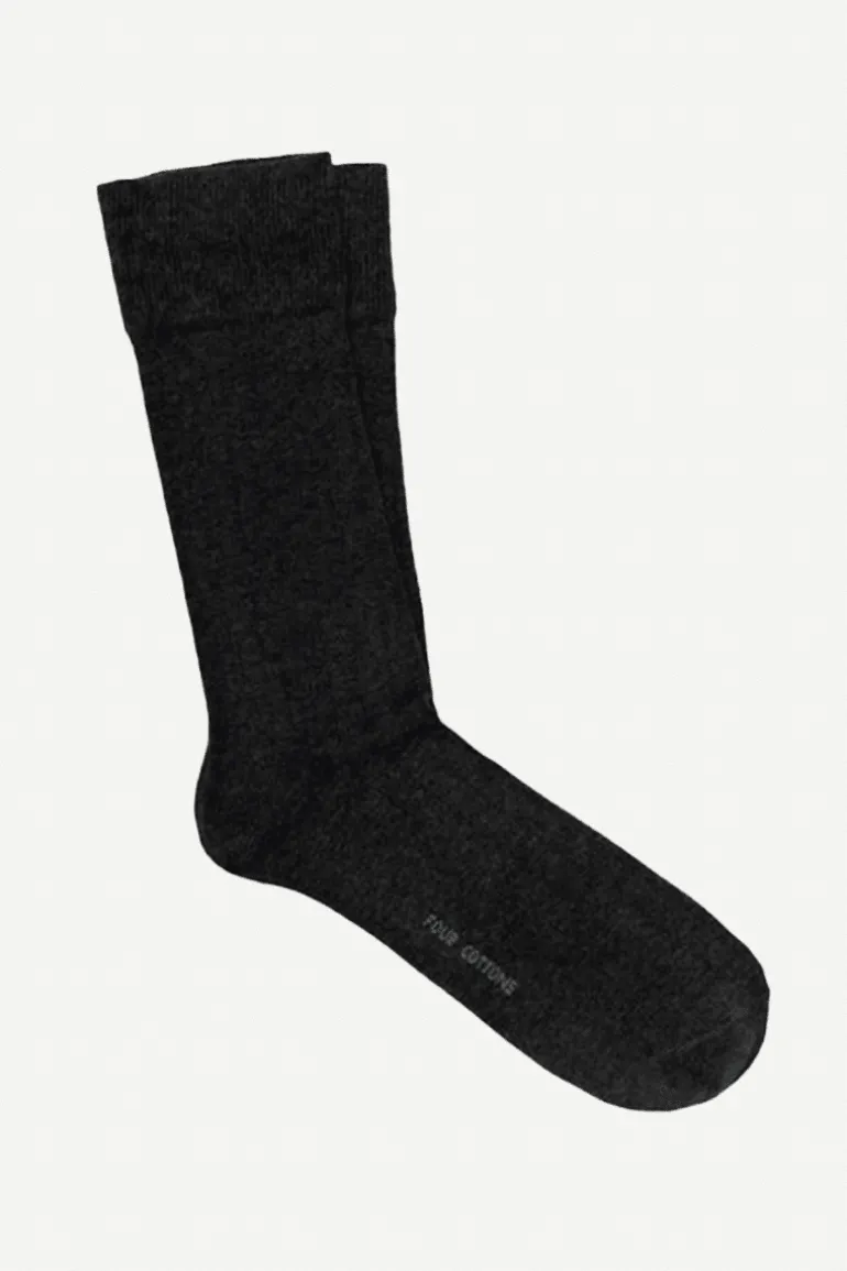 Calcetin caña corta LL11C Gris antracite - The Nook Store