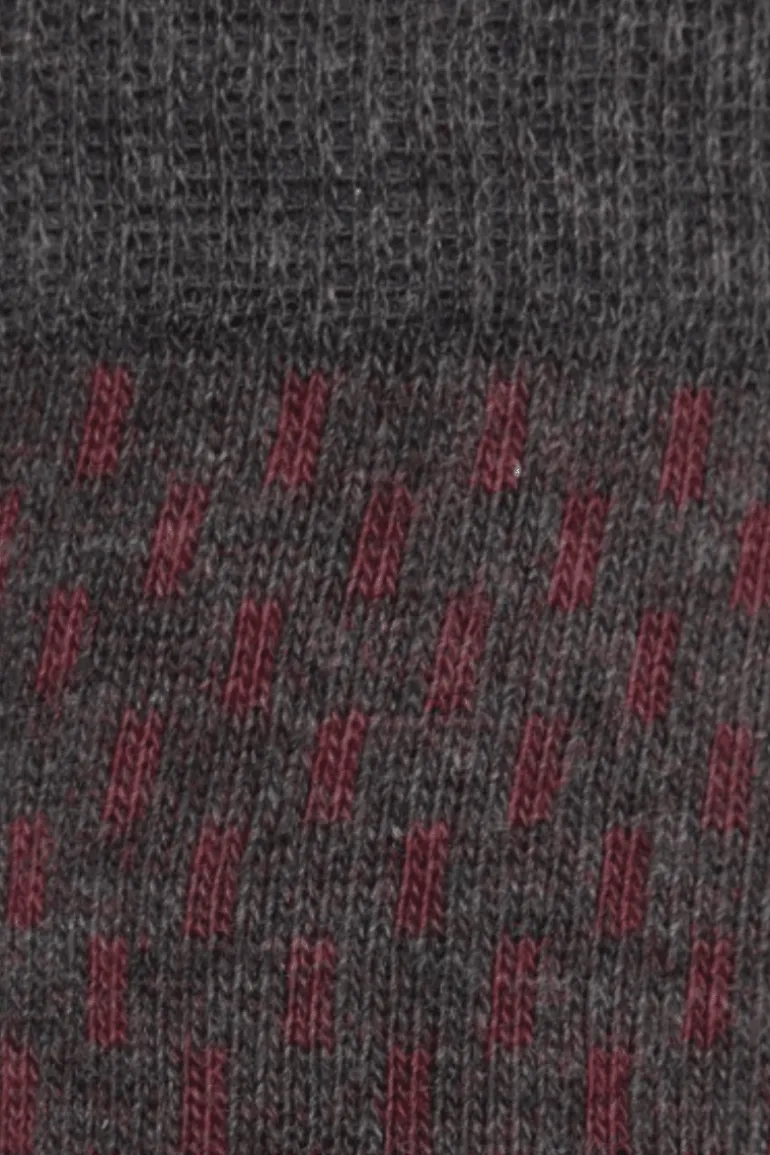 Calcetin ojo de perdiz OP01 Gris - Vino - The Nook Store