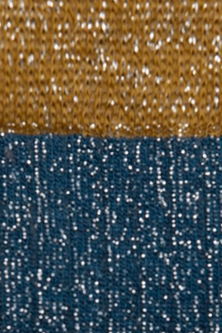 Calcetin P07 de purpurina Azul Petróleo - The Nook Store