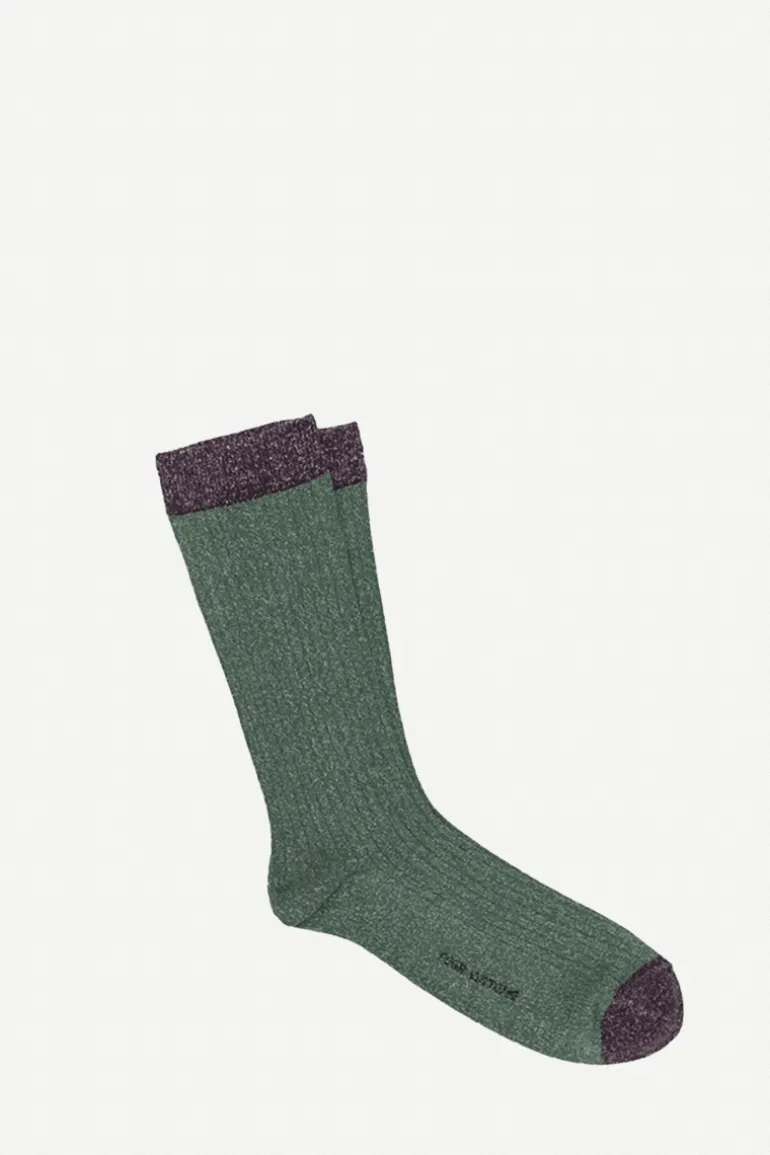 Calcetin P08 de purpurina Verde Oliva - The Nook Store