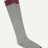 Calcetin purpurina caña alta PCA19 Gris Claro - The Nook Store