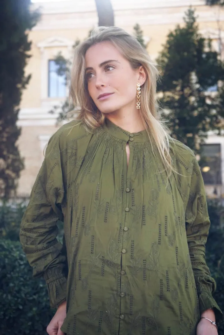 Camisa Emira Verde - The Nook Store