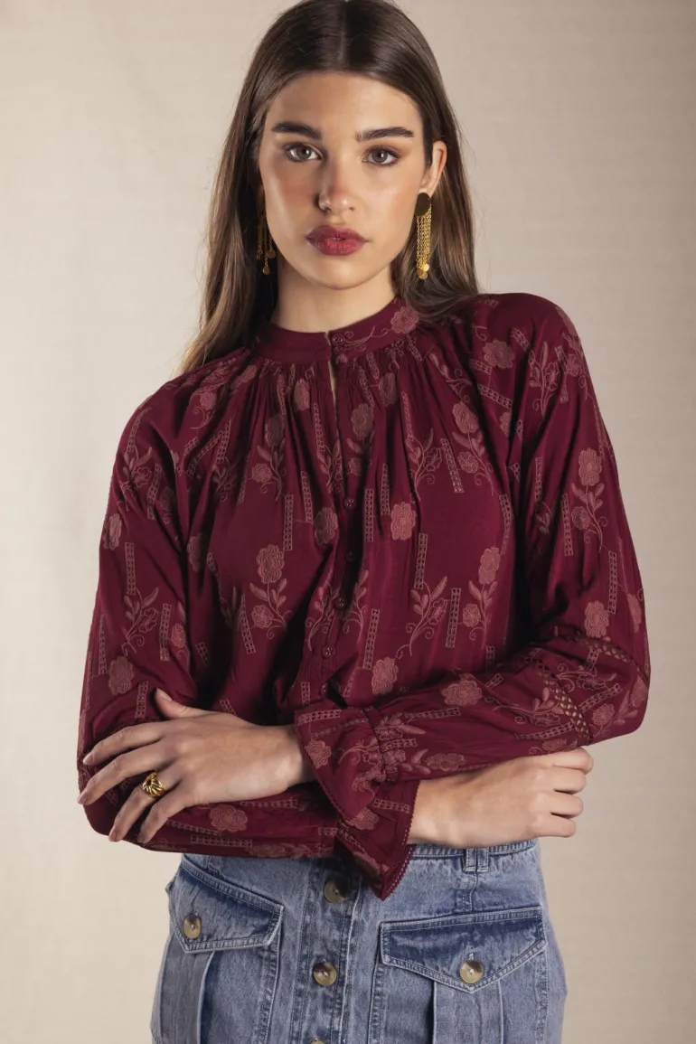 Camisa Emira Wine - The Nook Store
