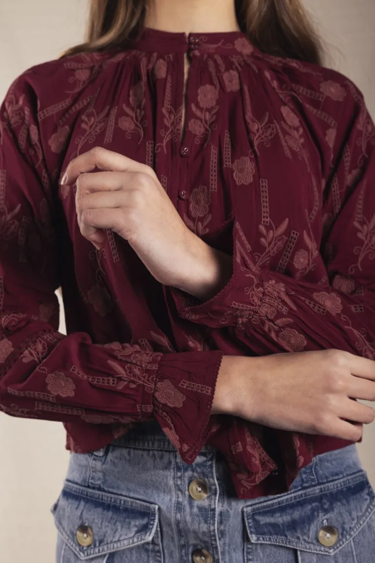Camisa Emira Wine - The Nook Store