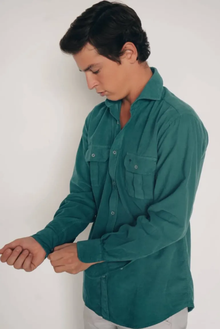 Camisa Logo Micropana 100% 2 bolsillos LO24 - The Nook Store