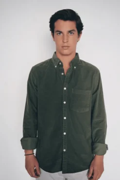 Camisa Micropana 1 bolsillo Verde Cacería - The Nook Store