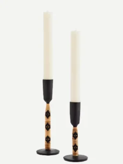 Candelabro Yute Negro - The Nook Store