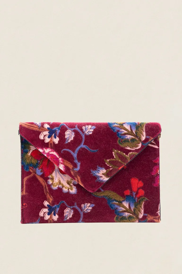 Cartera de Mano 51 Flores Vino - The Nook Store