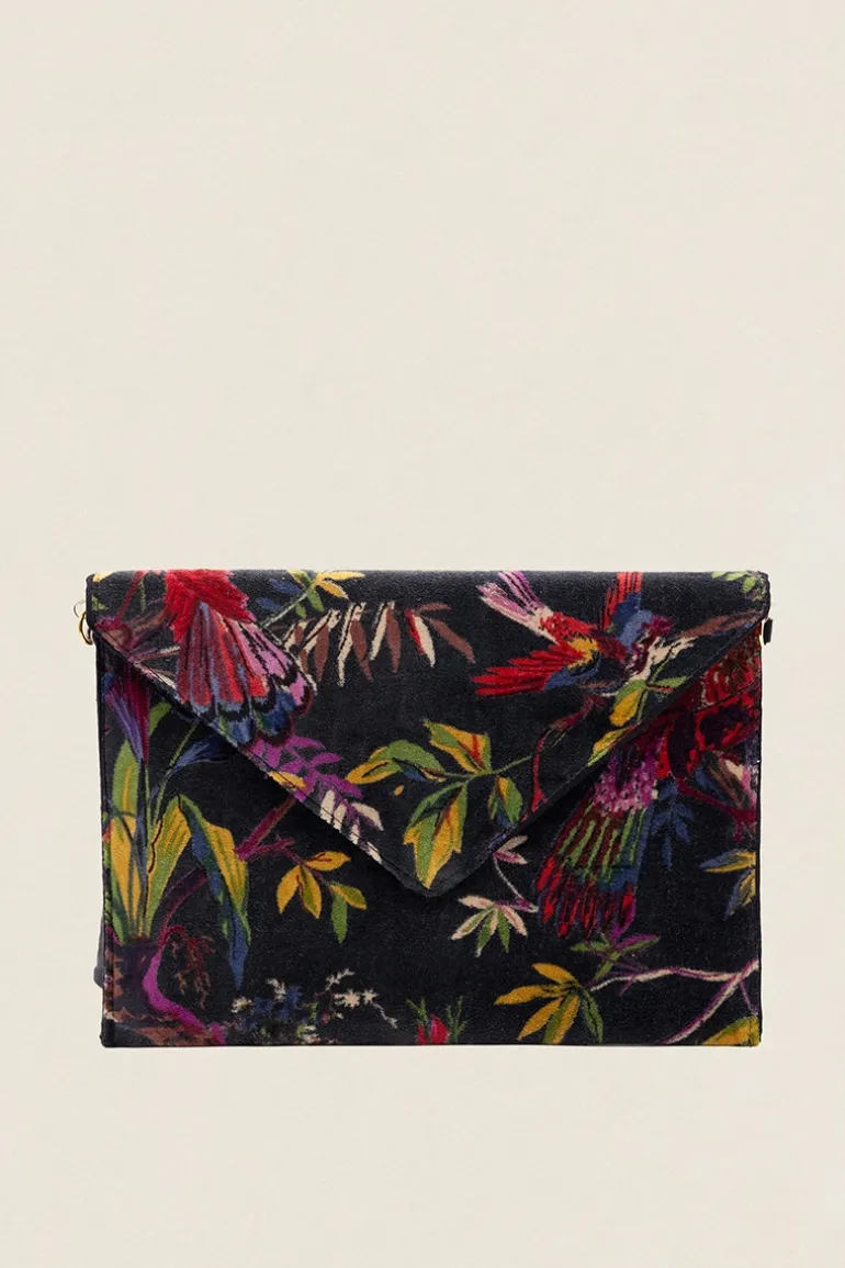 Cartera de Mano 55 Pájaros Gris Oscuro - The Nook Store