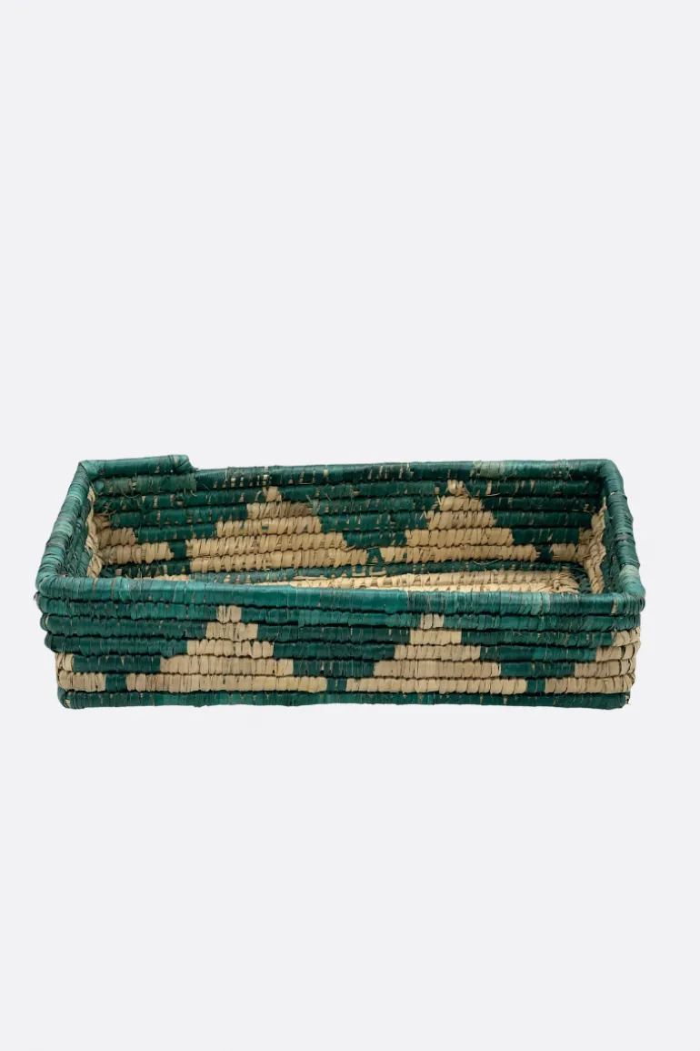Cesto Mimbre Verde - The Nook Store