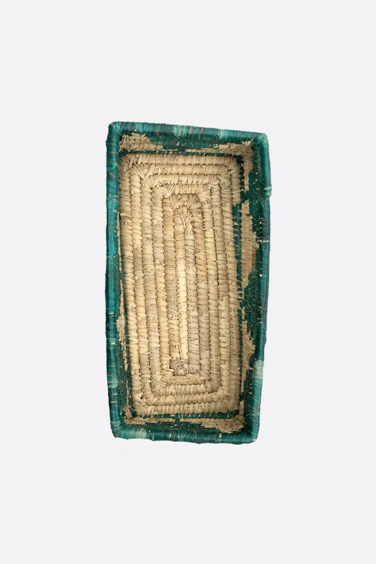 Cesto Mimbre Verde - The Nook Store