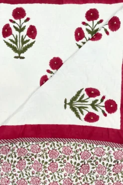 Colcha Edredón Queen 25 | Colcha estampado palmeras | The Nook