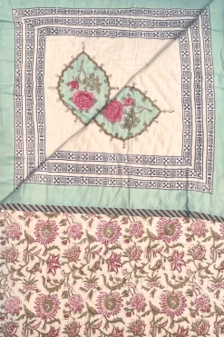 Colcha Edredón Queen 25 | Colcha estampado palmeras | The Nook