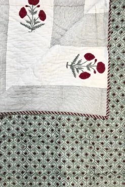 Colcha Edredón Queen 25 | Colcha estampado palmeras | The Nook