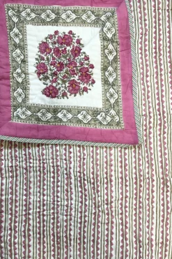 Colcha Edredón Queen 25 | Colcha estampado palmeras | The Nook
