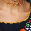 Collar Dos Hojas Plata Bañada Oro - Complementos Online | THE NOOK