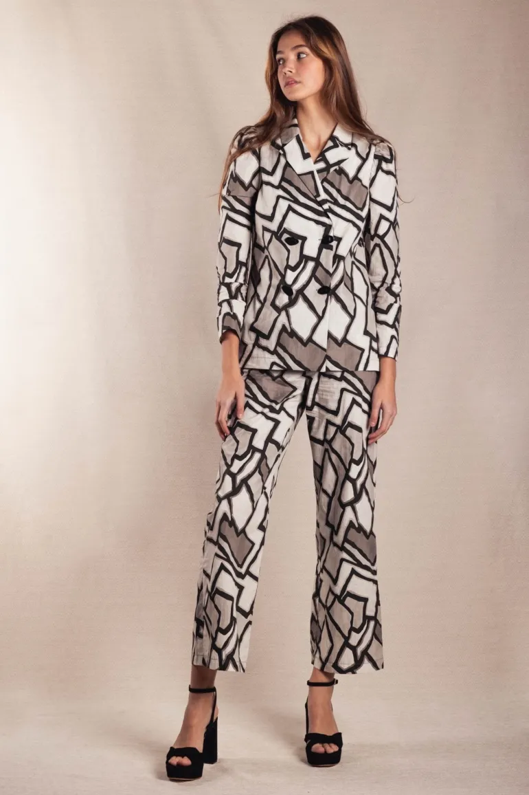 Conjunto Amelie Cuadros Blanco y Gris - The Nook Store