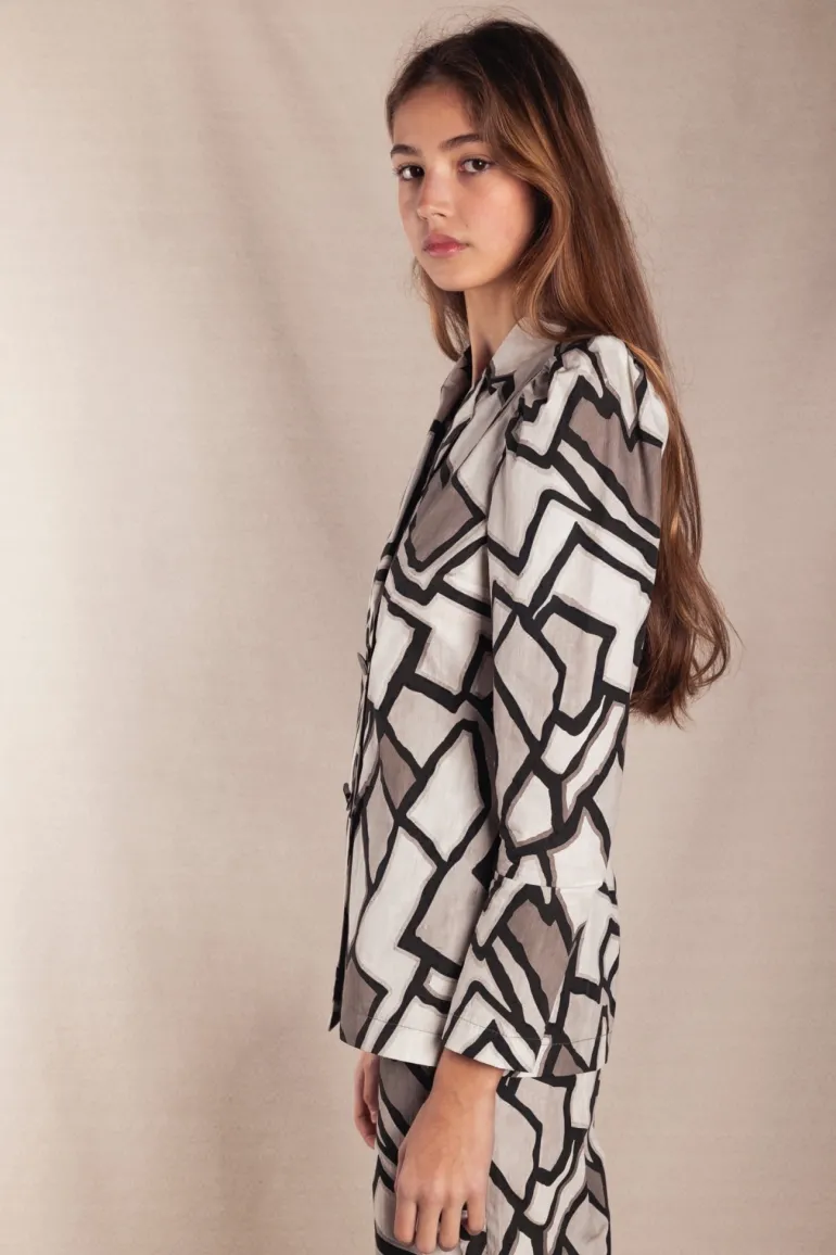 Conjunto Amelie Cuadros Blanco y Gris - The Nook Store