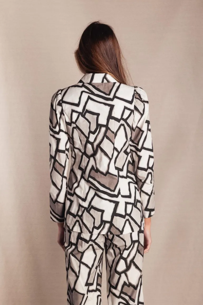 Conjunto Amelie Cuadros Blanco y Gris - The Nook Store