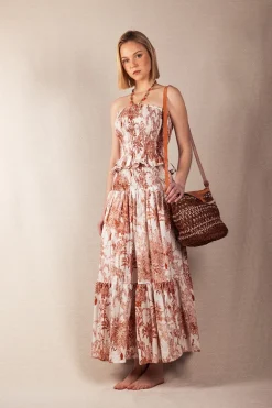 Conjunto Fabiana Palms teja - The Nook Store