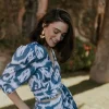 Conjunto Fernanda Ikat Azul - The Nook Store