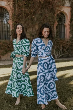 Conjunto Fernanda Ikat Azul - The Nook Store
