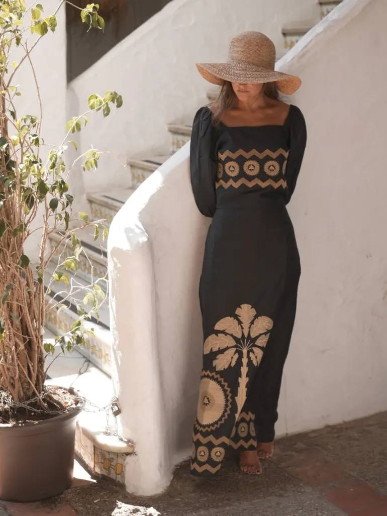 Conjunto Suzani Bordado Negro - The Nook Store