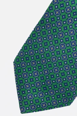 Corbata Flores Verde - The Nook Store