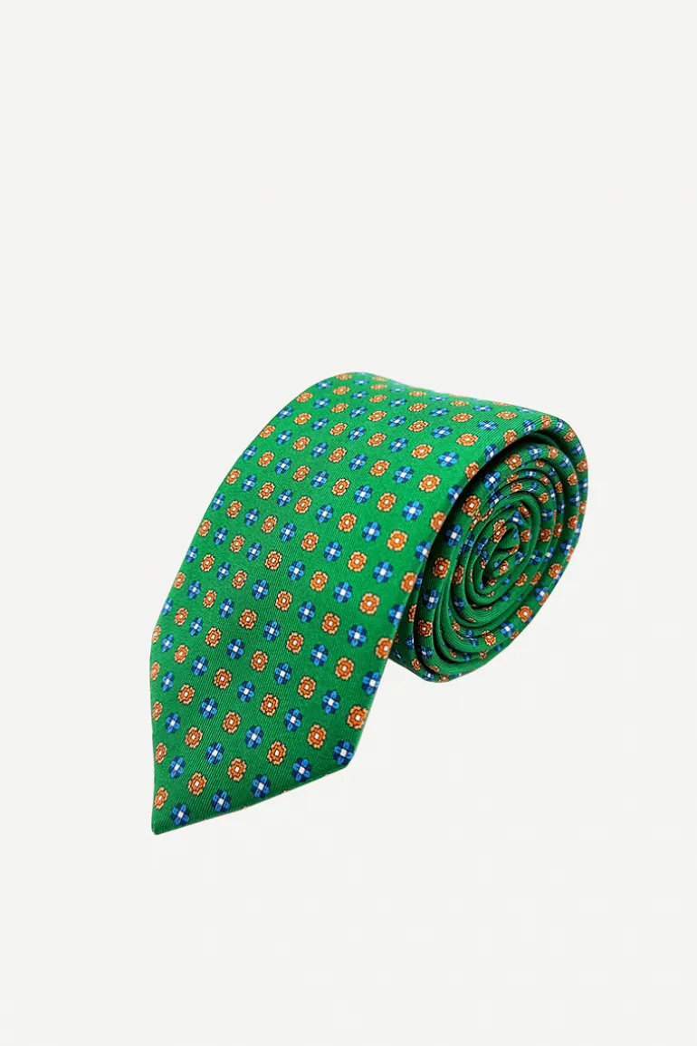 Corbata Green Squares - The Nook Store