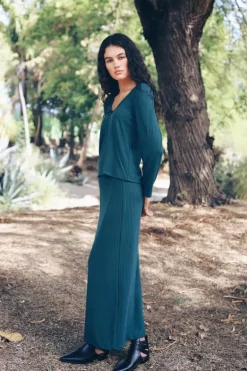 Falda Basic Punto Verde - The Nook Store