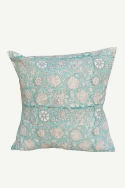 Funda de Cojín maxi flores 8 | Estampado Floral Celeste | The Nook Store