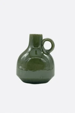 Jarrón Stoneware Green 2 - The Nook Store