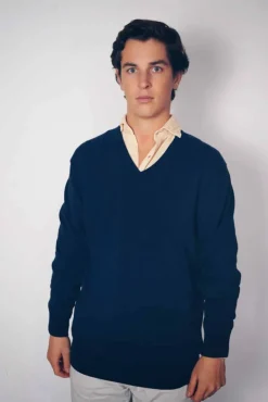 Jersey Cuello Pico 368 Marino - The Nook Store