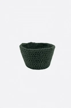 Mini Cesto Yute verde - The Nook Store
