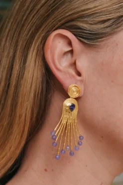 Mini Pendientes Trueno Turquesa - Joyitas | THE NOOK STORE