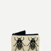 Monedero Terciopelo Escarabajos Crudo - The Nook Store
