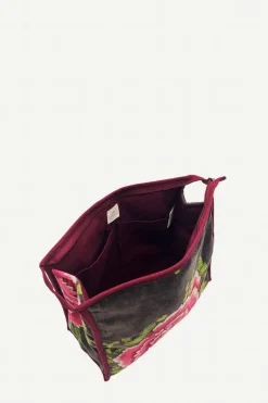 Neceser Cleo Gris Flores Grandes - The Nook Store