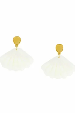 Pendientes Abanico Nacar PEN106 - The Nook Store